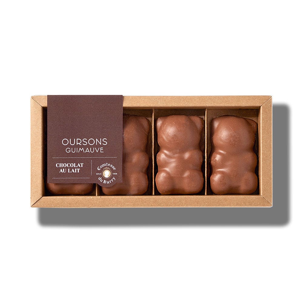 Oursons Guimauve Chocolat Au Lait 100g Comtesse Du Barry Produit Luxe