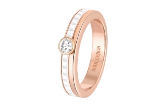 solitaire or rose luxe boucheron