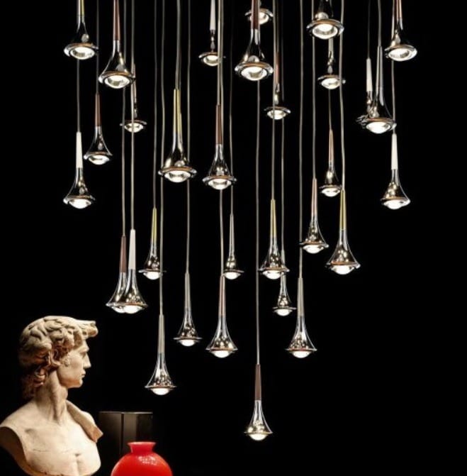 luminaire luxe contemporain design suspension