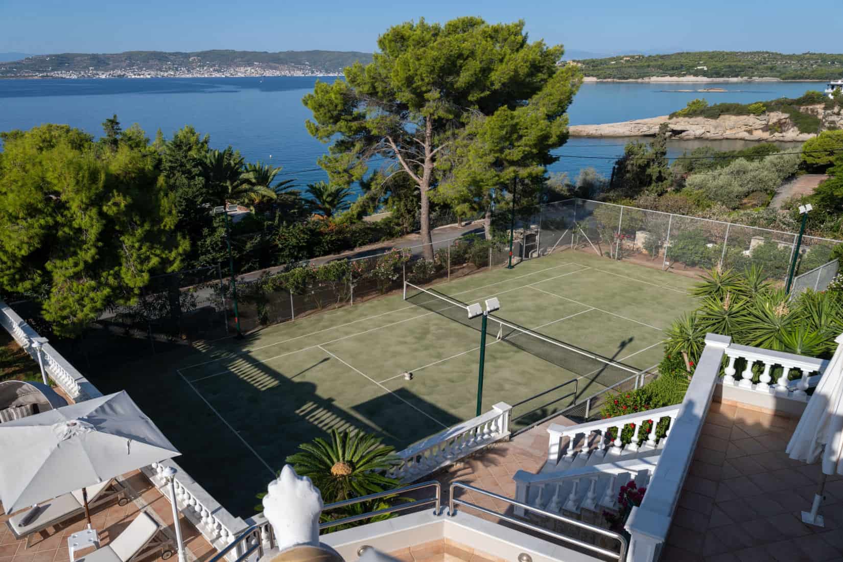 Villa porto heli luxe piscine grece tennis plage