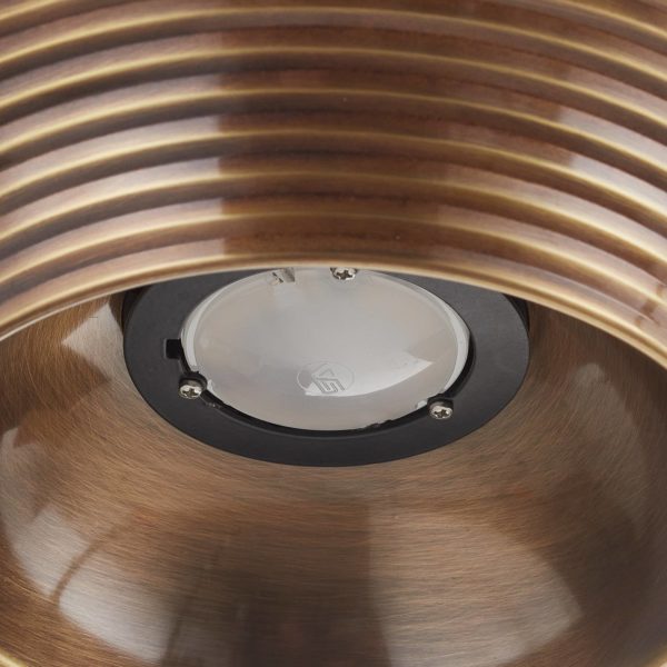 Bover Tibeta 03 – suspension LED, laiton ancien Bover