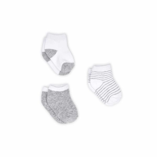 Lot de chaussettes bébé gris – BebeDeParis
