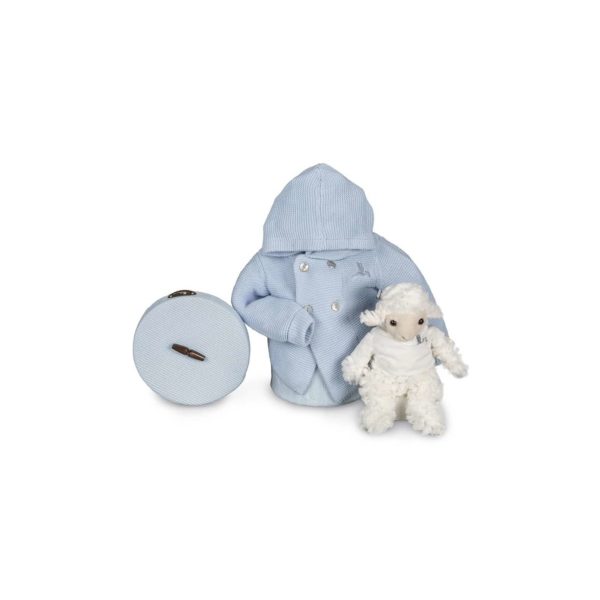 Panier naissance bon temps (veste classique) bleu - BebeDeParis