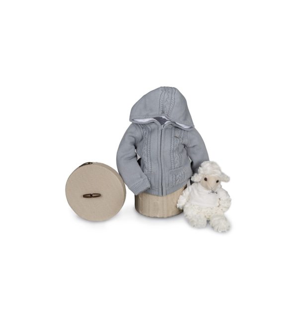 Panier naissance bon temps (veste polaire) gris - BebeDeParis