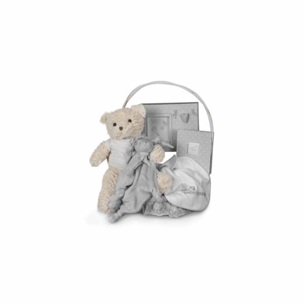 Panier naissance essentiel souvenirs gris – BebeDeParis