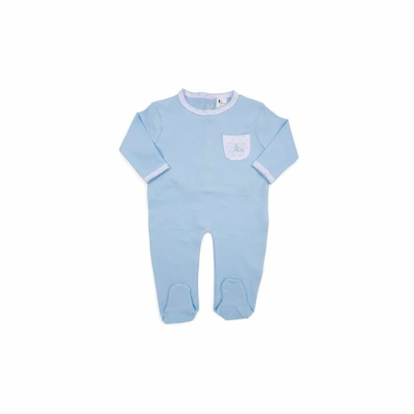 Pyjama bébé (petites étoiles) bleu – BebeDeParis