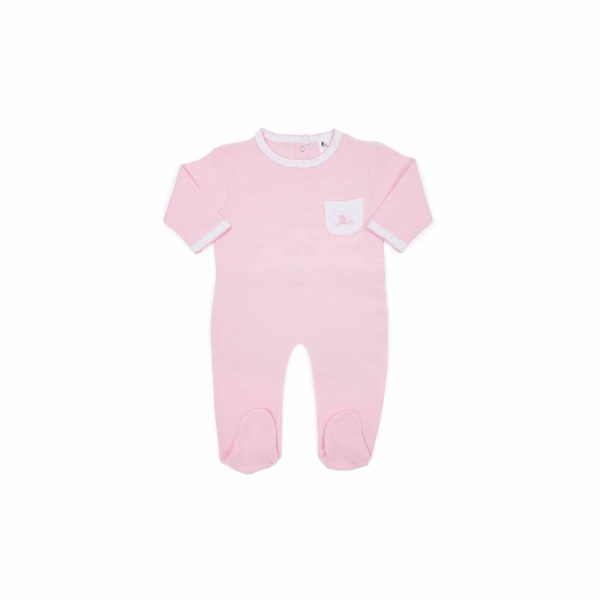 Pyjama bébé (petites étoiles) rose – BebeDeParis