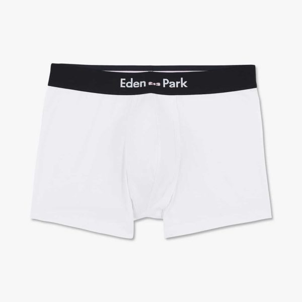 Boxer blanc en coton stretch Eden Park
