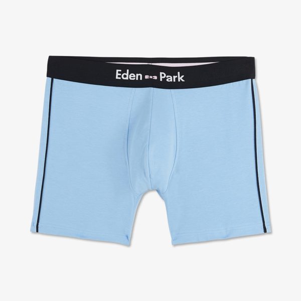 Boxer bleu clair à détails contrastants Eden Park