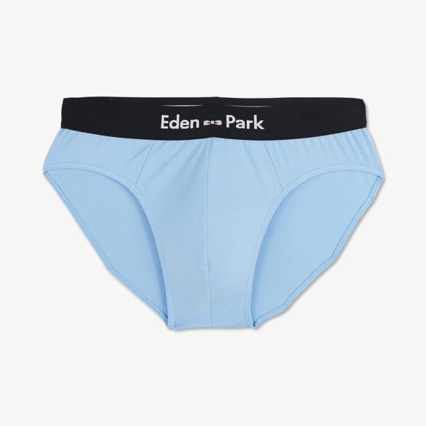 Slip uni en jersey bleu clair Eden Park