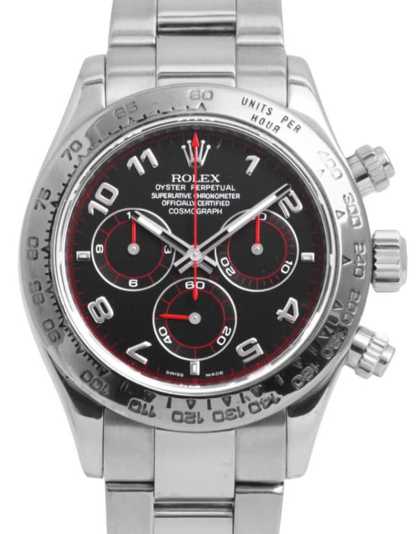 Montre Rolex Daytona 116509, Arabique, 2006, Bon, Matériau du boîtier Or Blanc, Matériel du bracelet: Or Blanc