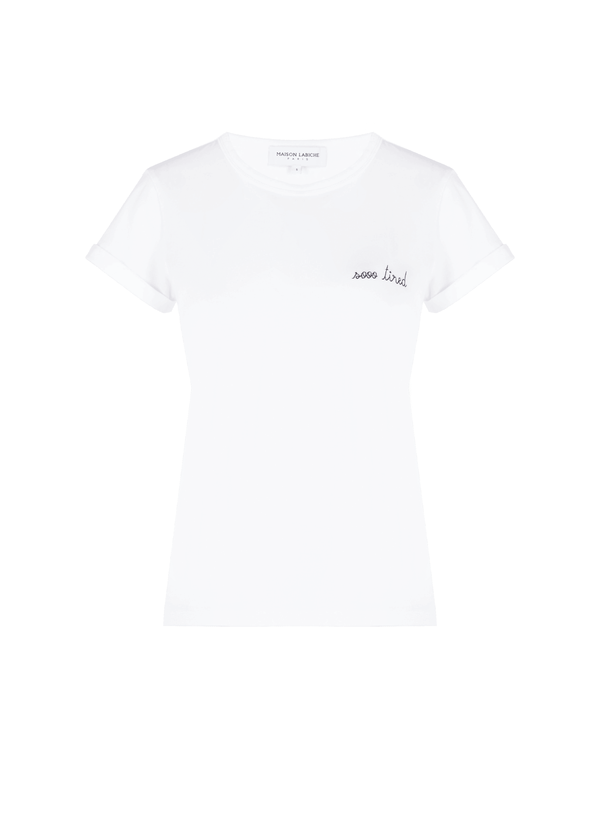 T-shirt Poitou Sooo tired en coton Maison Labiche