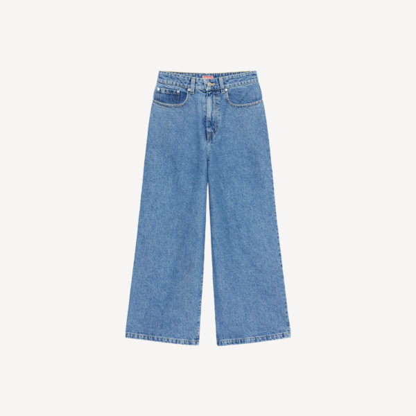 Kenzo Jean Cropped Sumire Femme Bleu - Taille 27