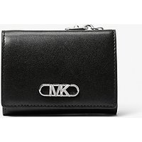 MK Portefeuille à trois volets Parker de taille moyenne en cuir - NOIR(NOIR) - Michael Kors luxe
