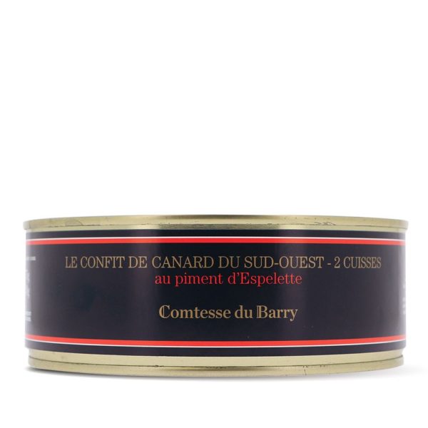 Confit de canard du Sud-Ouest au piment d’Espelette – 2 cuisses-Comtesse du Barry