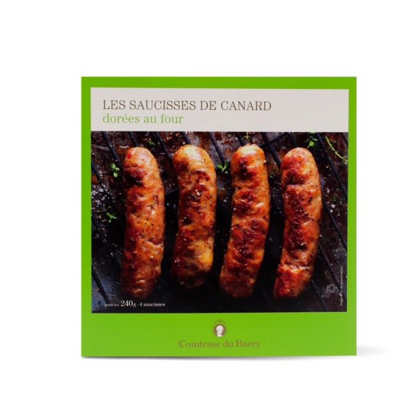 Saucisses de canard dorées au four-Comtesse du Barry