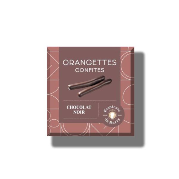 Orangettes confites chocolat noir 100g-Comtesse du Barry