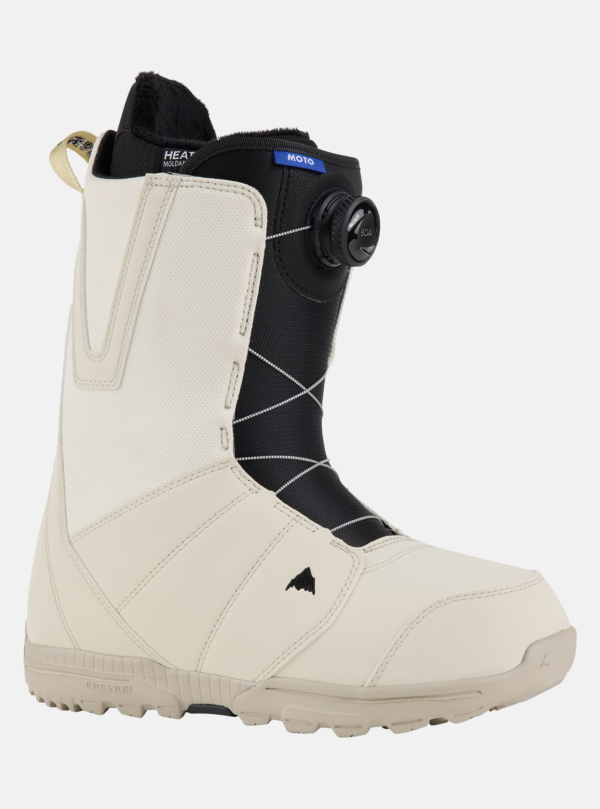 Burton - Boots de snowboard Moto BOA® pour homme, Stout White, 8.5