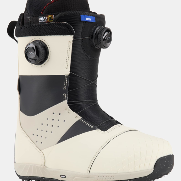 Burton – Boots de snowboard Ion BOA® homme, Stout White / Black, 7.0