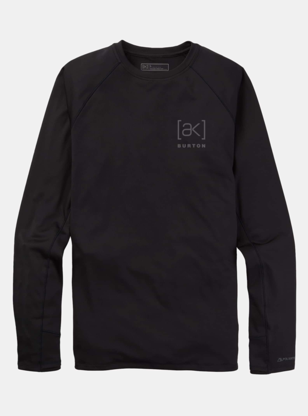 Burton - Haut sous-vêtement ras du cou [ak] Helium Power Grid™ homme, True Black, XL