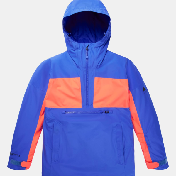 Burton - Veste anorak Pillowline GORE-TEX 2 L femme, Amparo Blue / Tetra Orange, XS