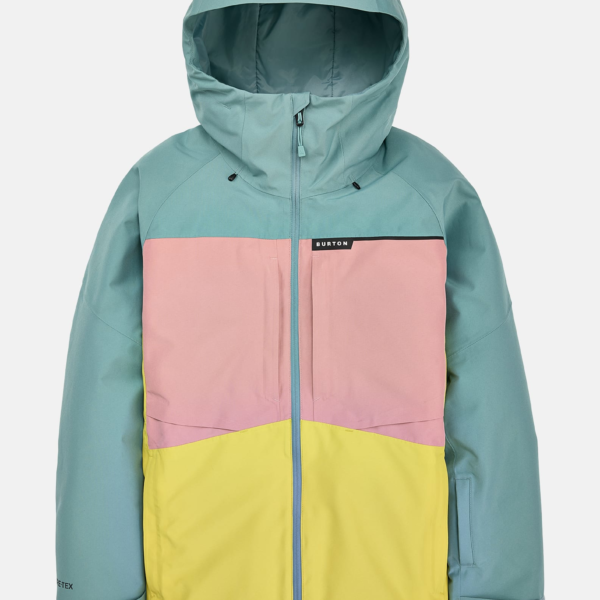 Burton - Veste Pillowline GORE‑TEX 2 L homme, Rock Lichen / Powder Blush / Sulfur, XXS