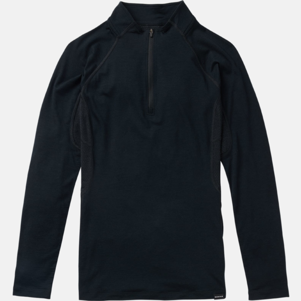 Burton – Sous-vêtement zippé 1/4 en laine mérinos Phayse femme, True Black, XL