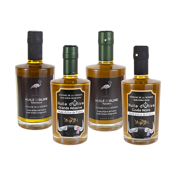 La Vernède Huile d’olives – Pack 4 saveurs – 4x350ml 4 Cuvées