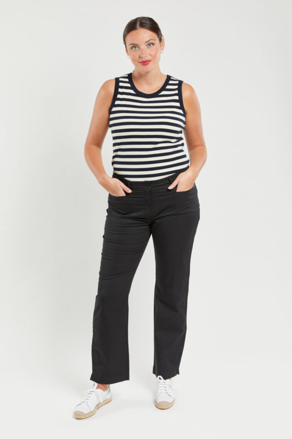 ARMOR-LUX Pantalon "Trimaran" - coton Femme Noir 5XL - 52