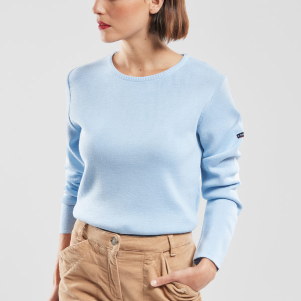 ARMOR-LUX Pull "Pontivy" - laine et acrylique Femme NUAGE 5XL - 52