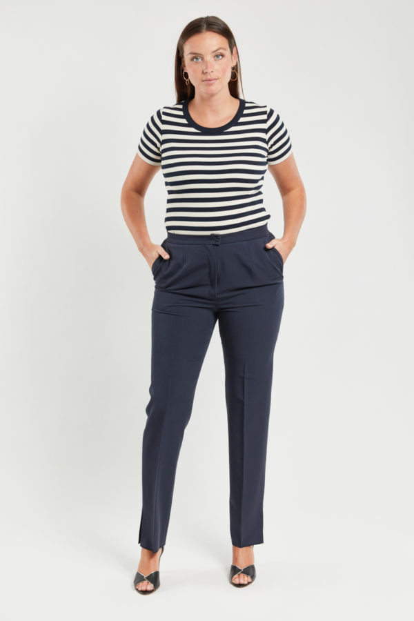 KARTING Pantalon gabardine "Disco" - bi-extensible Femme MARINE(690) XXXL - 48