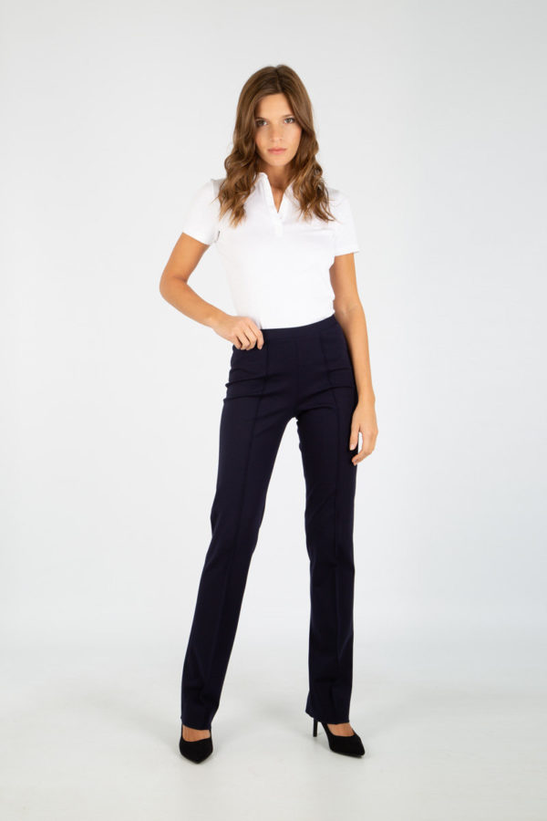 KARTING Pantalon maille milano "Chagall" - bi-extensible Femme INDIGO(680) 5XL - 52