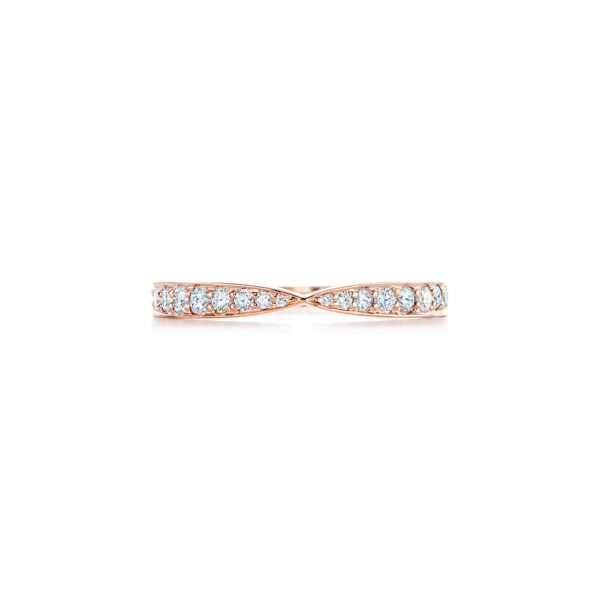 Alliance Tiffany Harmony en or rose 18 carats et diamants 1,8 mm – Size 6 1/2 Tiffany & Co.