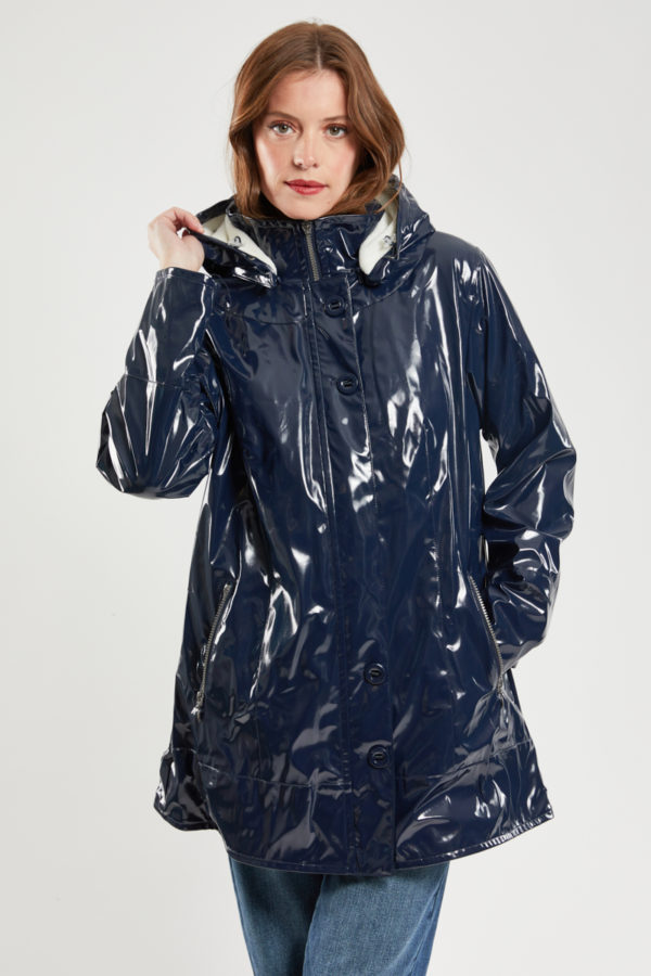 BERMUDES Ciré brillant PILAT Femme NAVY XXXL