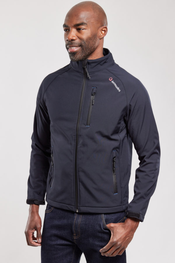 BERMUDES Veste Softshell SEALAND Homme NAVY/NOIR XXXXL