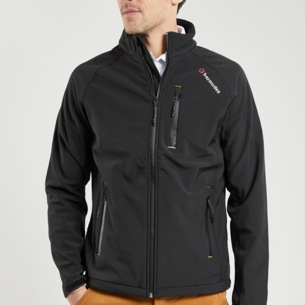 BERMUDES Veste Softshell SEALAND Homme NOIR XXXXL