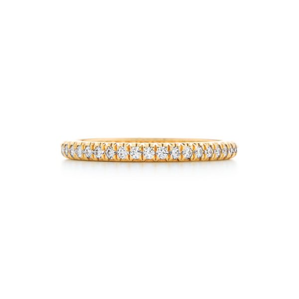 Bague Éternité tour complet Tiffany Soleste en or jaune 18 carats et diamants - Size 9 1/2 Tiffany & Co.