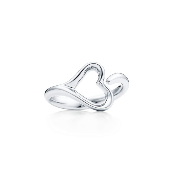 Bague Open Heart par Elsa Peretti en argent 925 millièmes Small – Size 7 Tiffany & Co.