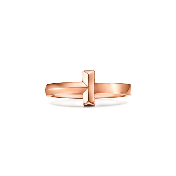 Bague T1 Tiffany T en or rose 18 carats 2