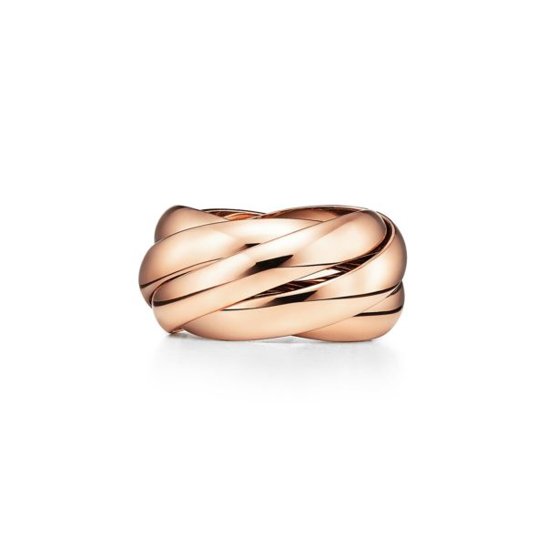 Bague à cinq rangs Paloma's Melody en or rose 18 carats - Size 6 Tiffany & Co.