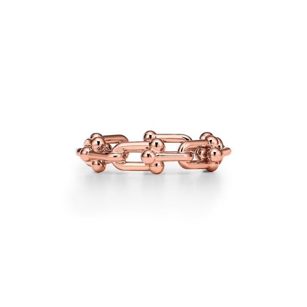 Bague à micro-maillons Tiffany HardWear en or rose - Size 13 Tiffany & Co.