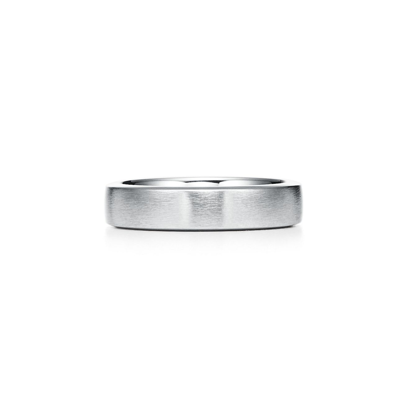 Bague finition satinée Charles Tiffany Setting en platine;Largeur: 5 mm - Size 6 Tiffany & Co.