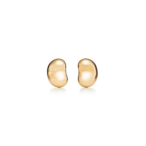 Boucles d'oreilles Bean design par Elsa Peretti en or jaune 18 carats 9 mm - Size 9 mm Tiffany & Co.