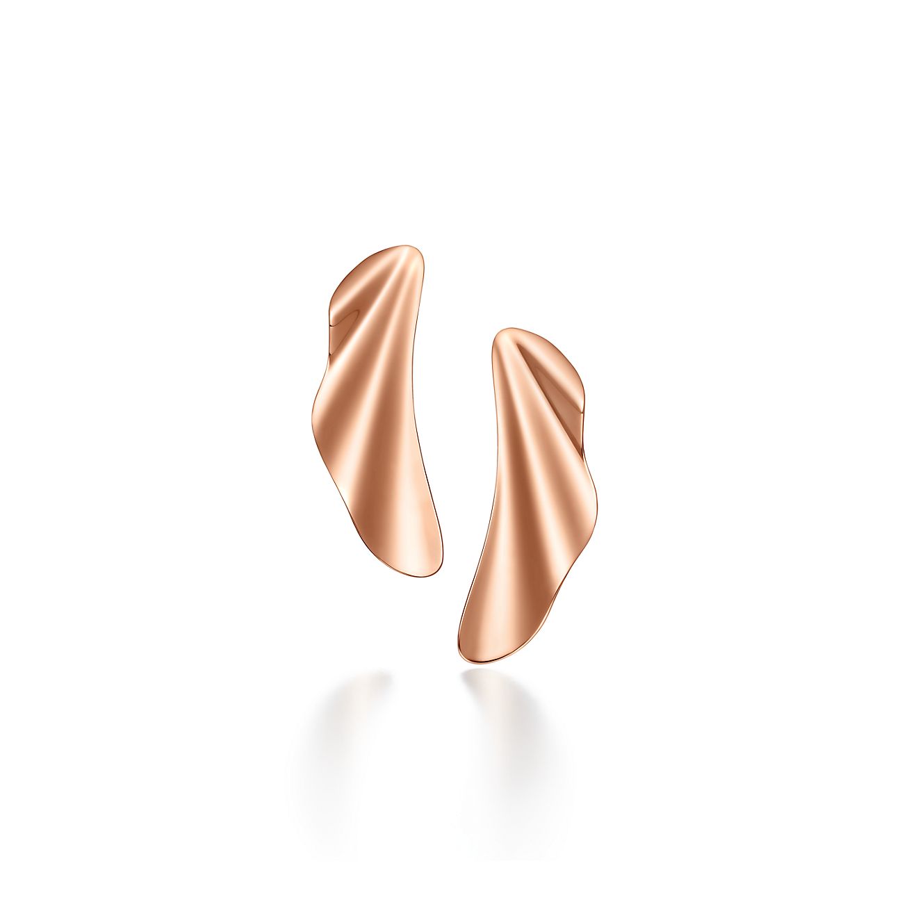 Boucles d'oreilles High Tide Elsa Peretti en or rose 18 carats Small Tiffany & Co.