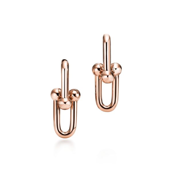 Boucles d'oreilles à maillons taille Large Tiffany HardWear en or rose 18 carats Tiffany & Co.