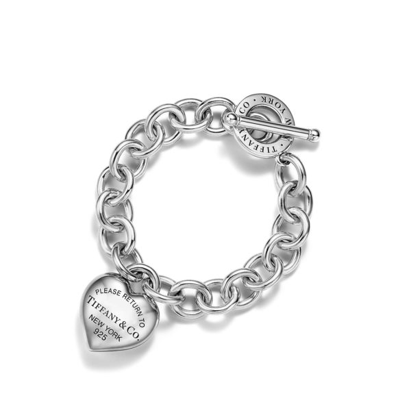 Bracelet Full Heart Return to Tiffany avec fermoir à bascule en argent – Size Large Tiffany & Co.