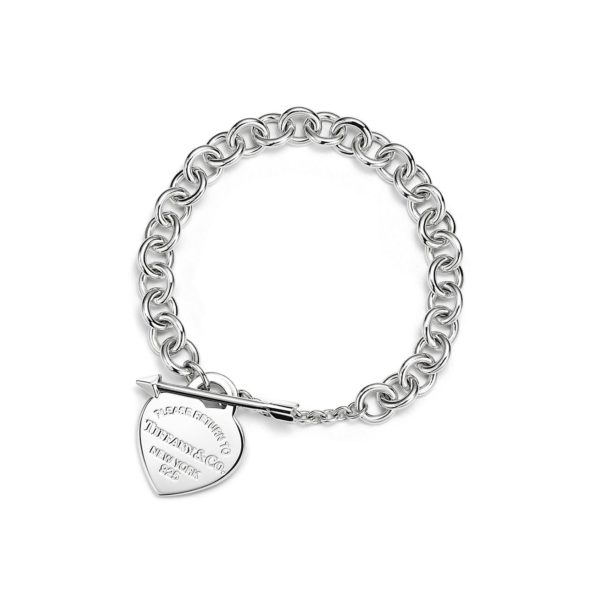 Bracelet Lovestruck Plaque Caur Return to Tiffany en argent Medium – Size Small Tiffany & Co.