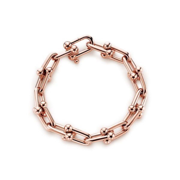 Bracelet à gros maillons Tiffany HardWear en or rose 18 carats – Size Small Tiffany & Co.