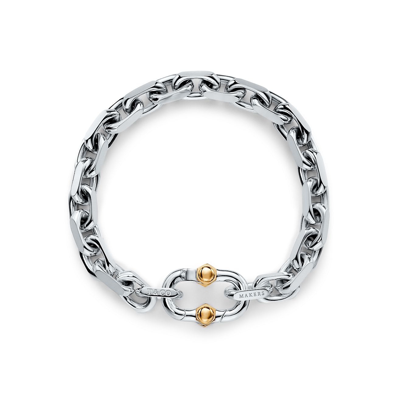 Bracelet à large chaîne Tiffany 1837 Makers