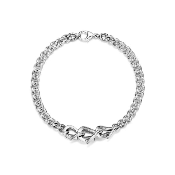 Bracelet à maillons Tiffany Forge en argent 925 millièmes ultra poli - Size XXL Tiffany & Co.